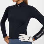 J.Lindeberg Women's Ella Compression Golf Shirt - JL Navy