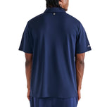 Malbon Fairway Baldwin 高尔夫 Polo 衫 - 海军蓝