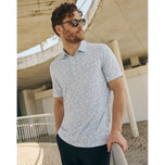 Travis Mathew Featherweight Cove Golf Polo Shirt - Azzurro