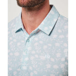 Travis Mathew Featherweight Cove Golf Polo Shirt - Azzurro