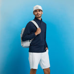 G/Fore Brushed Back Tech Golf Quarter Zip - Twilight