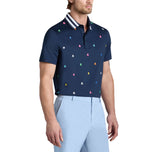 G/Fore Embroidered Tech Jersey Golf Polo Shirt - Twilight