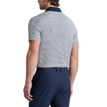 G/Fore Feeder Stripe Fine Tech Jersey Golf Polo Shirt - Twilight