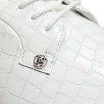 G/Fore G/Lock Croc-Embossed Gallivanter Golf Shoes - Snow