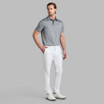 G/Fore Melange Ice Nylon Golf Polo Shirt - Charcoal Melange