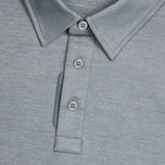 G/Fore Melange Ice Nylon Golf Polo Shirt - Charcoal Melange