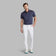 G/Fore Multi Stripe Tech Pique Performance Golf Polo Shirt - Twilight/Lava