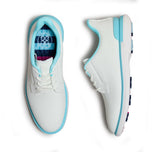 G/Fore Women's Perforated Gallivan2r Kiltie Golf Shoes - Snow/Cenote