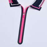 G/Fore Women's Rib Collar Tech Pique Sleeveless Golf Polo Shirt - Snow