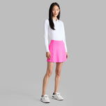 G/Fore Women's Silky Tech Nylon Long Sleeve Golf Polo Shirt - Snow