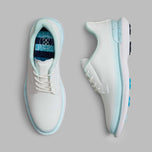 G/Fore Women's Tuxedo Stripe Stippled Gallivan2r Kiltie Golf Shoes - Snow/Daybreak