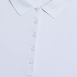 G/Fore Women's Ribbed Tech Nylon Golf Polo Shirt - Snow