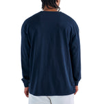Malbon Gorse Long Sleeve Golf Tee - Navy