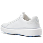 Cole Haan Women's GrandPrø Topspin Waterproof Wide Golf Shoes - Optic White/Heather Gray