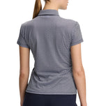 J.Lindeberg Women's Cara Printed Golf Polo Shirt - JL Navy