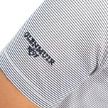 Glenmuir Torrence Micro Stripe Performance Golf Shirt - White/ Navy