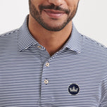 Peter Millar Hales Performance Jersey Golf Polo Shirt - Navy