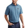 Peter Millar Hales Performance Jersey Golf Polo Shirt - Navy/Cottage Blue