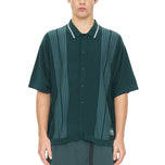 Huffer Knit Button Down Golf Shirt - Golf Green