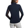 IBKUL Women's Solid Long Sleeve Zip Mock Neck Shirt - Black
