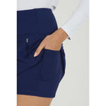 IBKUL Women's Straight 17.5" Golf Skort - Navy