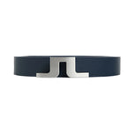 J.Lindeberg  Bridger Leather Belt - JL Navy