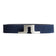 J.Lindeberg  Bridger Nubuck Leather Belt - JL Navy