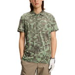 J.Lindeberg Dario Tour Print Golf Polo Shirt - Tour 26 Tonal Green