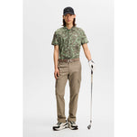 J.Lindeberg Dario Tour Print Golf Polo Shirt - Tour 26 Tonal Green