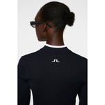 J.Lindeberg Women's Anna Knitted Zip Golf Sweater - JL Navy
