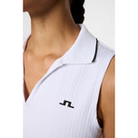 J.Lindeberg Women's  Delilah Sleeveless Golf Shirt - White