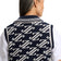 J.Lindeberg 女式 Phoebe 提花针织高尔夫背心 - 卡迪提花 JL 海军蓝