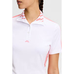 J.Lindeberg Women's Pip Golf Polo Shirt - White