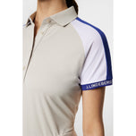 J.Lindeberg Women's Priya Golf Polo Shirt - Moonbeam