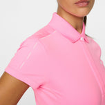 J.Lindeberg Women's Jessa Golf Polo Shirt - Eosine Pink