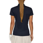 J.Lindeberg Women's Jessa Golf Polo Shirt - JL Navy