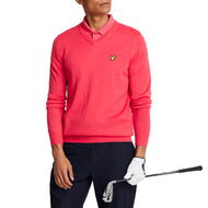 Lyle & Scott Merino Blend V-Neck Knit - Birdie Red