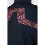 J.Lindeberg KV Print Golf Polo Shirt - JL Navy