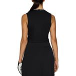 J.Lindeberg Women's Leya Sleeveless Golf Shirt - Black