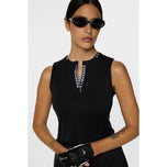 J.Lindeberg Women's Leya Sleeveless Golf Shirt - Black
