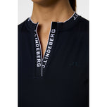 J.Lindeberg Women's Leya Sleeveless Golf Shirt - JL Navy