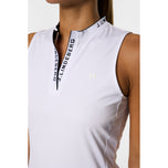 J.Lindeberg Women's Leya Sleeveless Golf Shirt - White