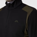 J.Lindeberg Lukas Quarter Zip Golf Mid-Layer - Black