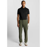Lyle & Scott Colour Block Golf Polo Shirt - Jet Black/Granite