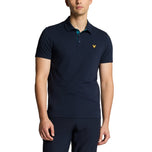 Lyle & Scott Contrast Placket Golf Polo Shirt - Dark Navy/Albatross