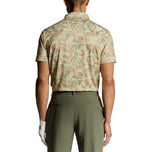 Lyle & Scott Digital Floral Golf Polo Shirt - Sunrise Yellow