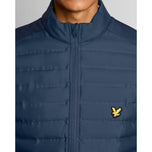 Lyle & Scott Hybrid Quilted Full Zip Golf Jacket - Ryder Blue