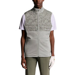 Lyle & Scott Printed Windjammer Full Zip Golf Gilet - True Iron