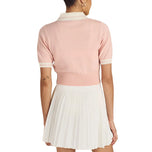 Malbon Women's Mikayla Knit Golf Polo Shirt - Dusty Rose