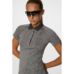 J.Lindeberg Women's Minnie Golf Polo Shirt - Dark Grey Melange